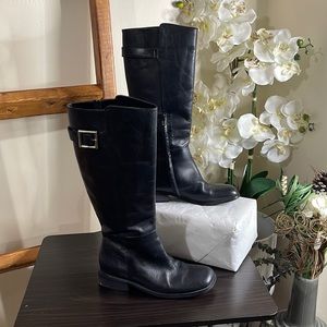 Rider Leather Black Boots